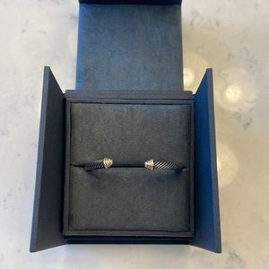 David Yurman Cable 2 tone bracelet. Size small. Gold and silver